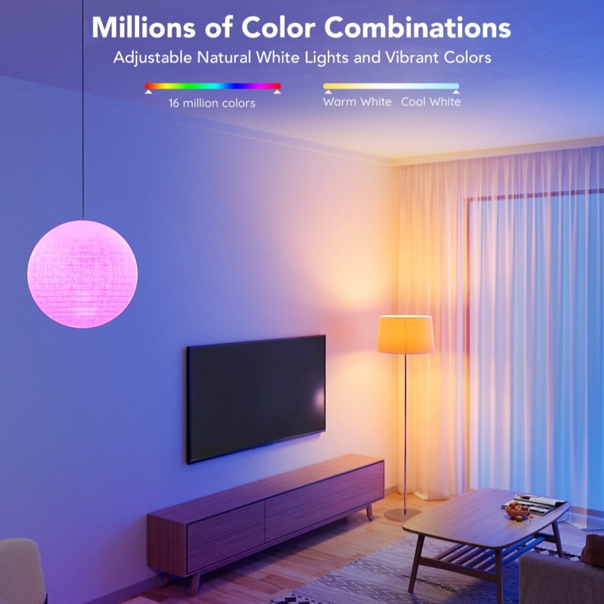 Govee - LED RGBWW dimmbares Leuchtmittel Smart MATTER E27/9W/230V 2700-6500K Wi-Fi
