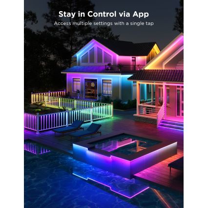 Govee - Striscia LED per esterni Pro SMART RGBICWW 10m Wi-Fi IP65