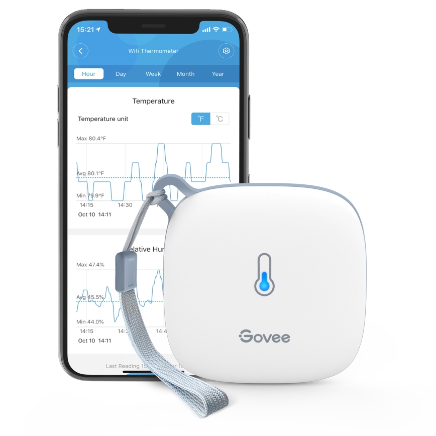 Govee - Thermometer und Hygrometer 3xAAA Wi-Fi
