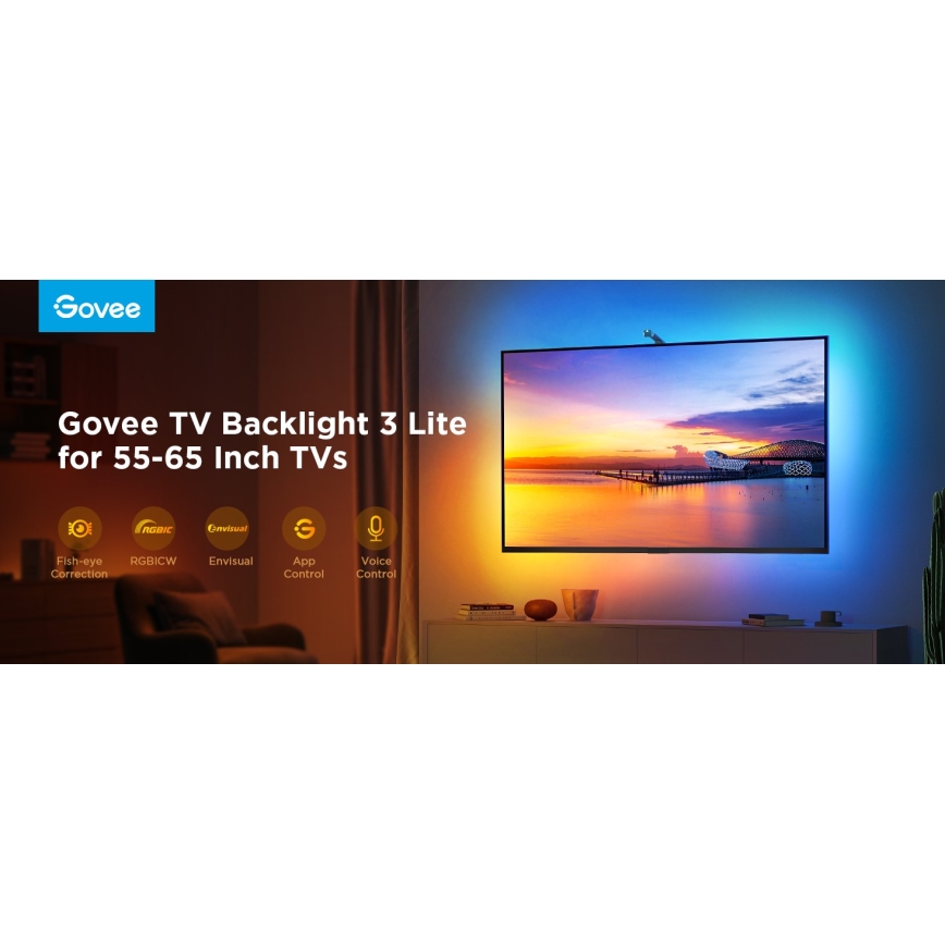 Govee - TV Backlight 3 Lite TV 40-50" SMART LED retroilluminazione RGBICW Wi-Fi IP67 +RC