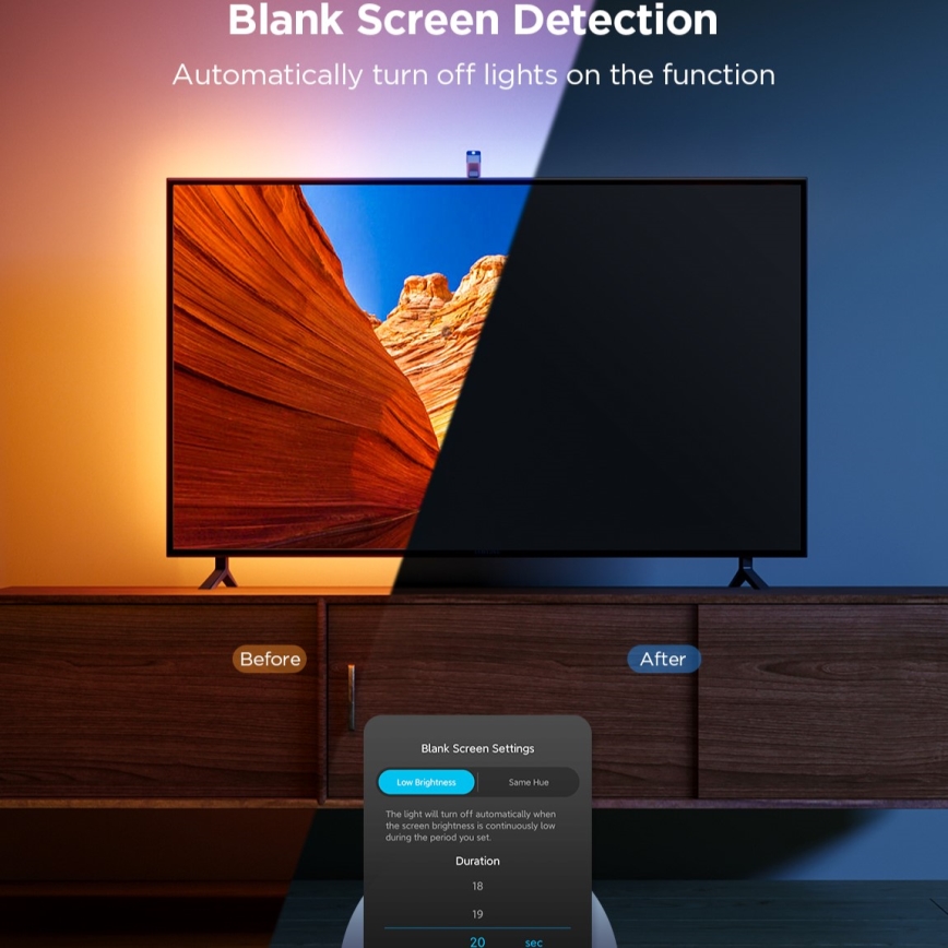 Govee - TV Backlight 3 Lite TV 40-50" SMART LED retroilluminazione RGBICW Wi-Fi IP67 +RC