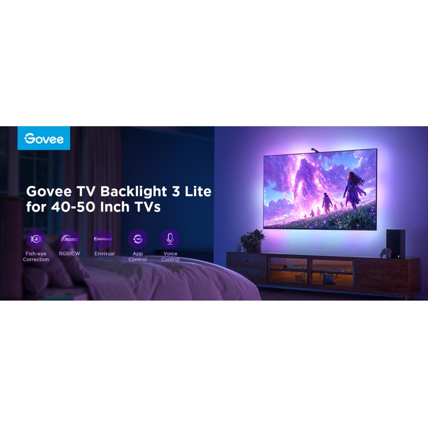 Govee - TV Backlight 3 Lite TV 40-50" SMART LED retroilluminazione RGBICW Wi-Fi IP67 +RC