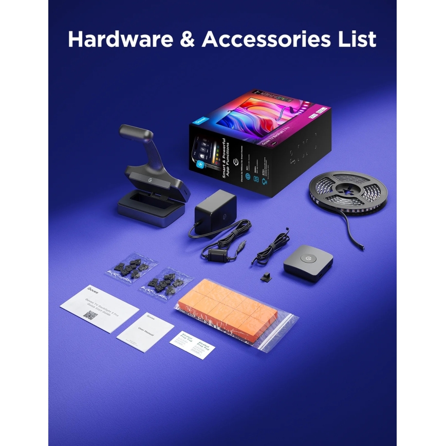 Govee - TV Backlight 3 Pro 55-65 Rétroéclairage LED intelligent RGBIC Wi-Fi