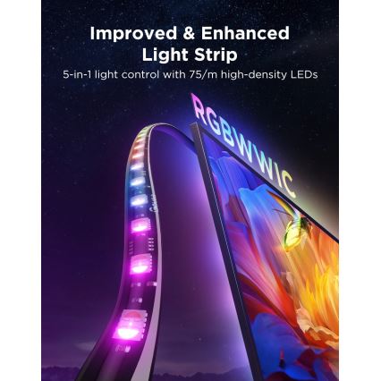 Govee - TV Backlight 3 Pro 75-85 Rétroéclairage TV LED intelligent RGBIC Wi-Fi