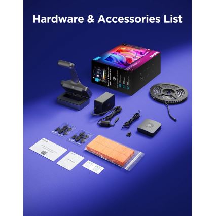 Govee - TV Backlight 3 Pro 75-85 Rétroéclairage TV LED intelligent RGBIC Wi-Fi