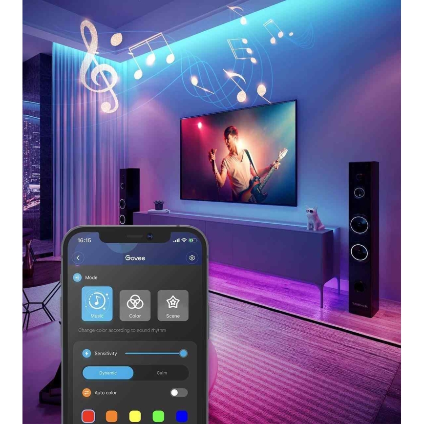 Govee - Wi-Fi RGB Smart Striscia LED 5m