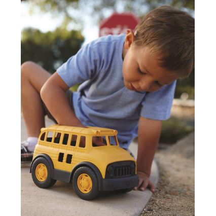 Green Toys - Bus scolaire jaune/noir