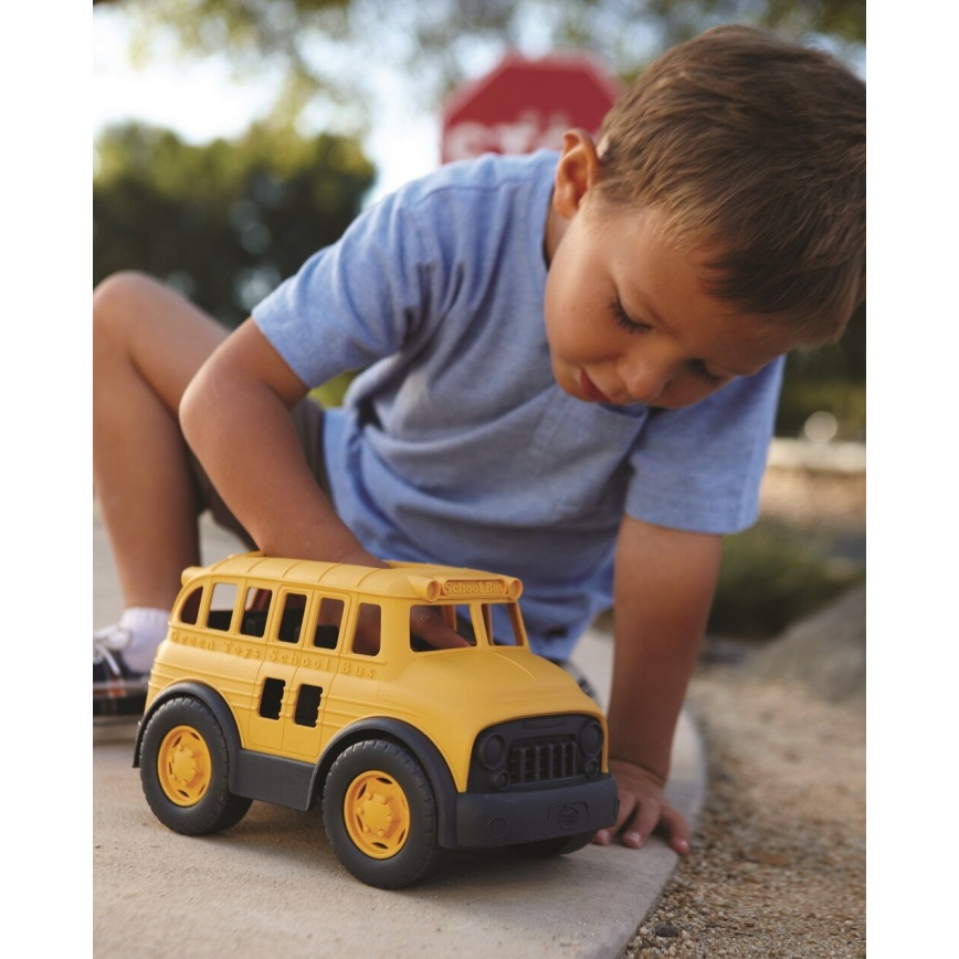 Green Toys - Bus scolaire jaune/noir