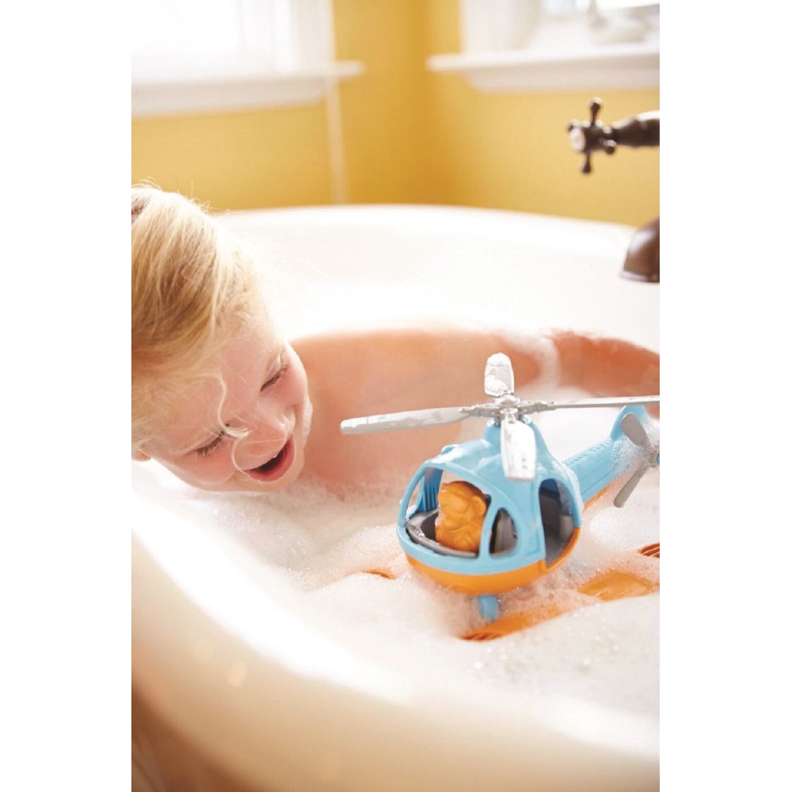 Green Toys - Wasser-Hubschrauber blau/orange