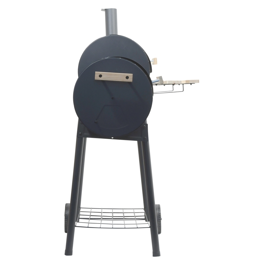 Griglia a carbone con affumicatoio nero/legno