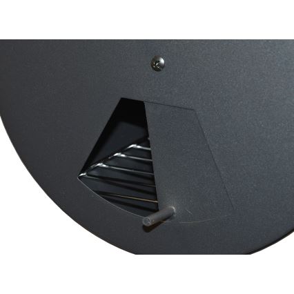 Griglia a carbone con affumicatoio nero/legno