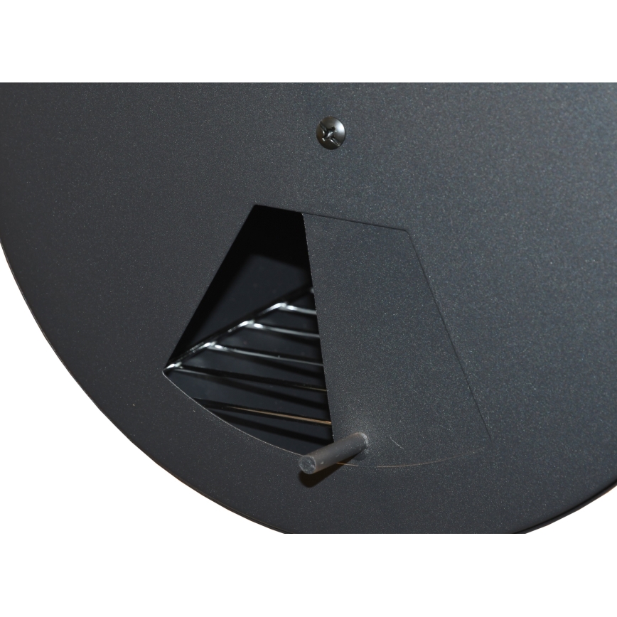 Griglia a carbone con affumicatoio nero/legno