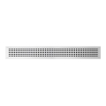 Griglia di scarico 49,5x2,3 cm acciaio inox/argento