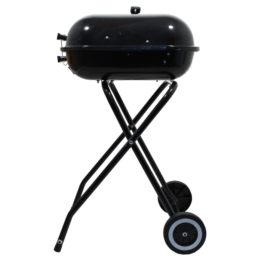 Grill à charbon portable noir