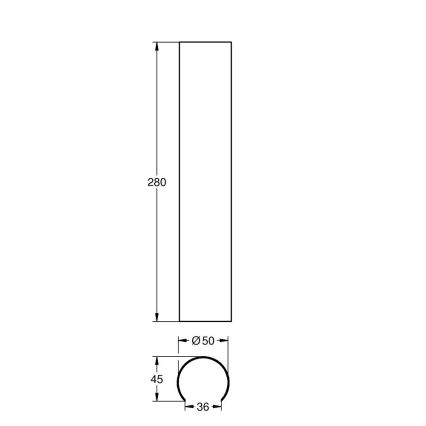 GROHE 101008DL00 - Cache-siphon rond 340 mm, finition bronze