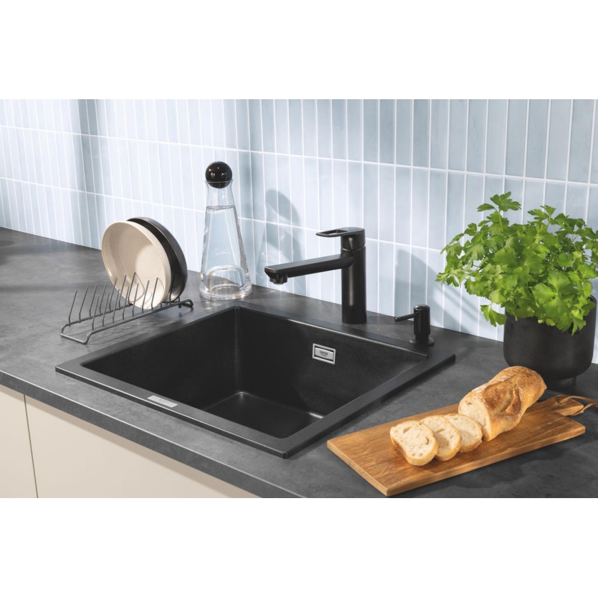 GROHE 1021652430 - Distributeur de savon liquide CONTEMPORARY 500 ml noir