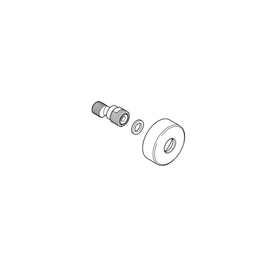 GROHE 12662000 - Raccord en S 70 x 26, laiton/chrome brillant