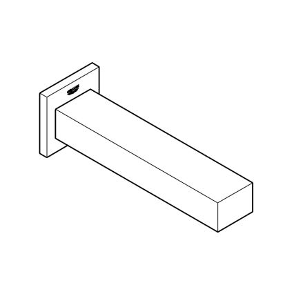 GROHE 13303000 - Bonde de baignoire EUROCUBE 170 mm, chrome brillant