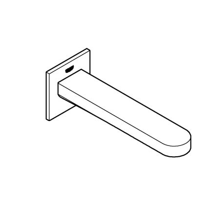 GROHE 13404003 - Scarico per vasca PLUS, 168 mm, cromo lucido