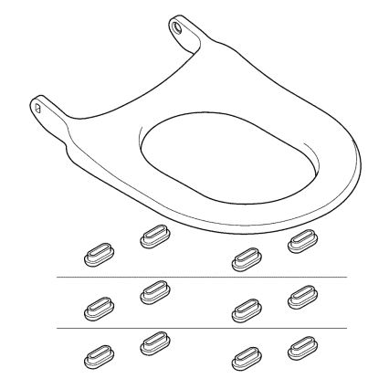 GROHE 14924SH0 - Abattant WC SENSIA ARENA en Duroplast blanc