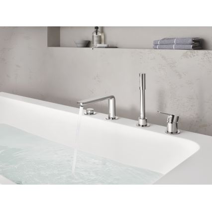 GROHE 19577001 - Ensemble baignoire 4 trous LINEARE chromé brillant