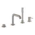 GROHE 19578DC1 - Vierloch-Badewannenkombination ESSENCE Edelstahl