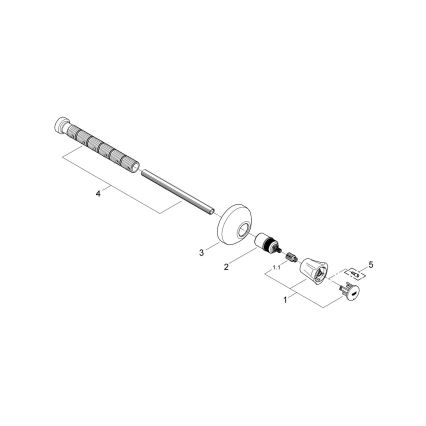 GROHE 19806001 - COSTA L Finitura valvola incassata 20-200 mm, cromo lucido