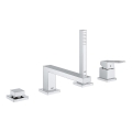 GROHE 19897001 - Miscelatore per vasca a quattro fori EUROCUBE, cromato lucido