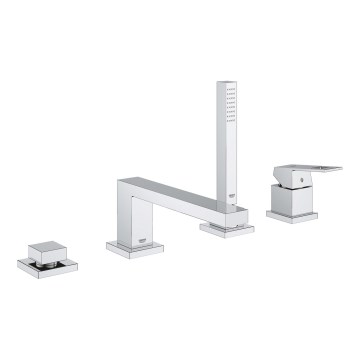 GROHE 19897001 - Miscelatore vasca EUROCUBE a 4 fori, cromo lucido