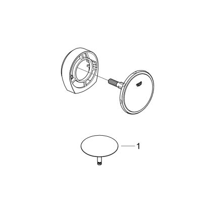 GROHE 19952000 - Kit di riempimento, scarico e troppopieno per vasca TALENTOFILL, cromato