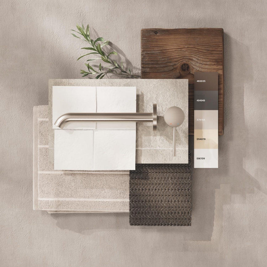 GROHE 19967DC1 - ESSENCE 230 mm Miscelatore lavabo a due fori, acciaio inossidabile