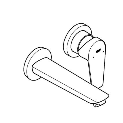 GROHE 20474001 - Mitigeur de lavabo pour installation encastrée 177 mm, chrome brillant