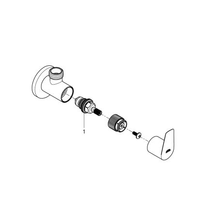 GROHE 22009001 - Eckventil DN 15, Chrom glänzend