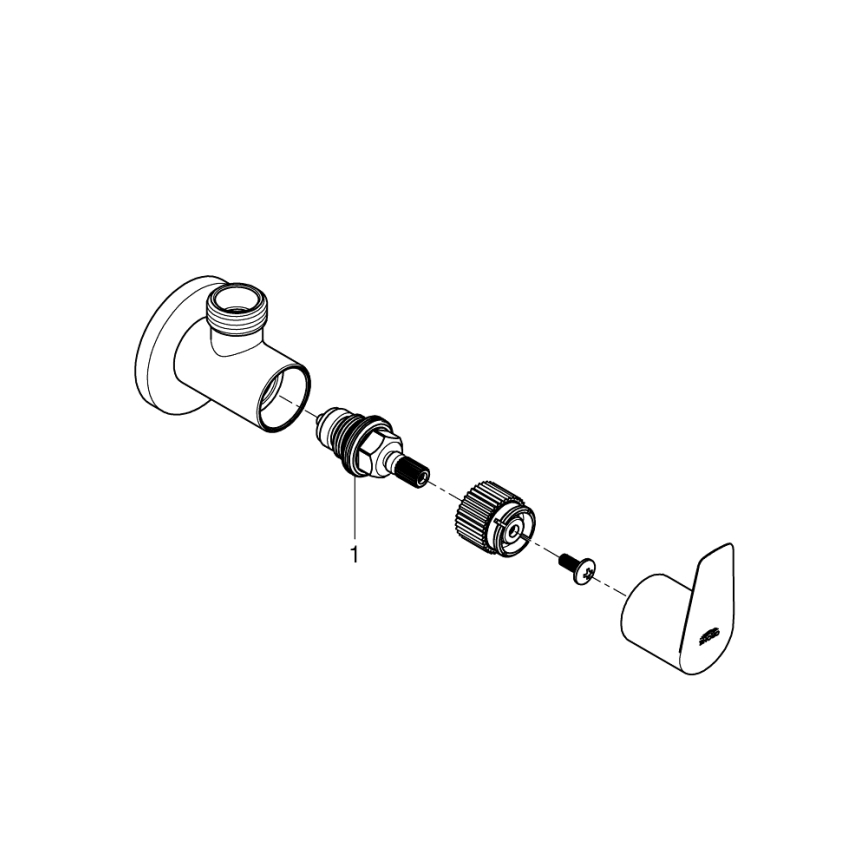 GROHE 22009001 - Eckventil DN 15, Chrom glänzend