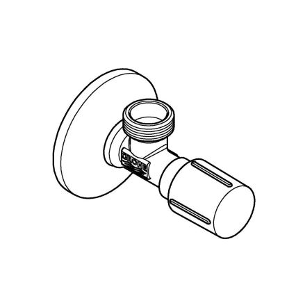 GROHE 22041001 - Valvola ad angolo DN 15, cromo lucido