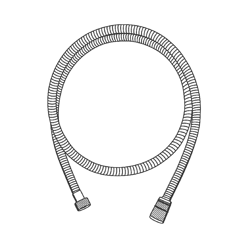 GROHE 22101000 - Flexible de douche VITALIOFLEX METAL LONG-LIFE 1500 mm chromé