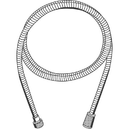 GROHE 22107000 - Flexible de douche VITALIOFLEX METAL 2000 mm chromé brillant