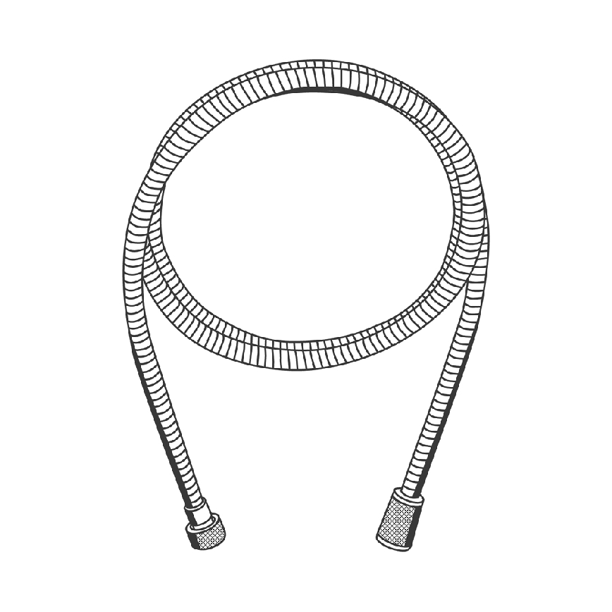 GROHE 22107000 - Tubo doccia VITALIOFLEX METAL 2000 mm, cromato lucido