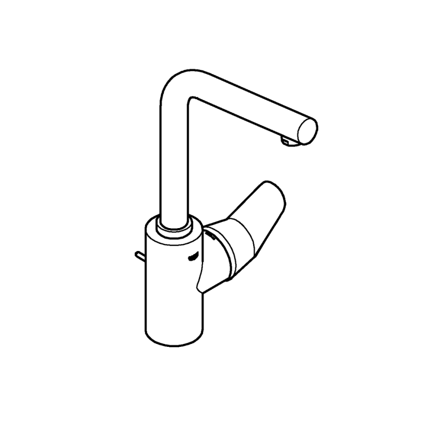 GROHE 23054003 - Mitigeur de lavabo EURODISC COSMOPOLITAN taille L chromé