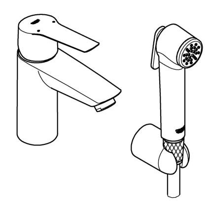 GROHE 231232433 - Mitigeur pour lavabo START DN 15 taille S noir