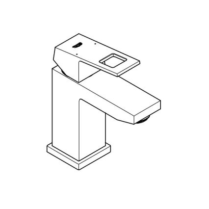 GROHE 2313200E - Miscelatore lavabo EUROCUBE misura S, cromo lucido