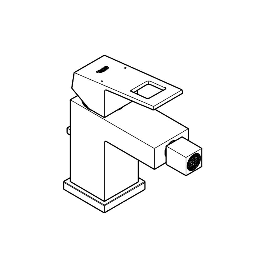GROHE 23138000 - Miscelatore per bidet EUROCUBE, cromo lucido