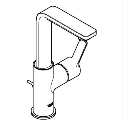 GROHE 23296001 - Miscelatore lavabo LINEARE misura L, cromo lucido