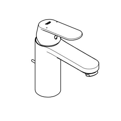 GROHE 23325000 - Mitigeur pour lavabo EUROSMART COSMOPOLITAN, taille M, chromé