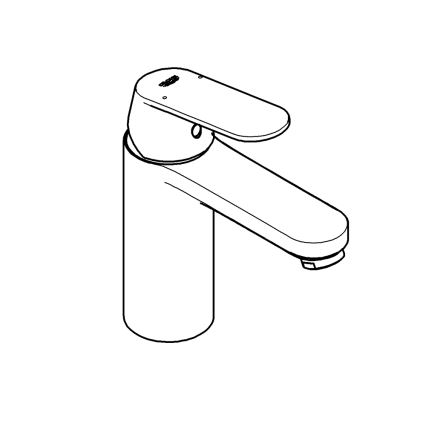 GROHE 23327000 - EUROSMART COSMOPOLITAN DN 15 basin mixer, dimensione M, cromo