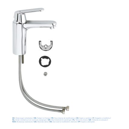 GROHE 23327000 - Mitigeur pour lavabo EUROSMART COSMOPOLITAN DN 15, taille M, chromé