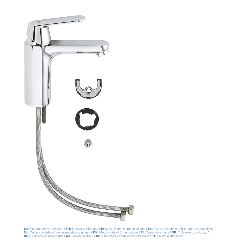GROHE 23327000 - Mitigeur pour lavabo EUROSMART COSMOPOLITAN DN 15, taille M, chromé