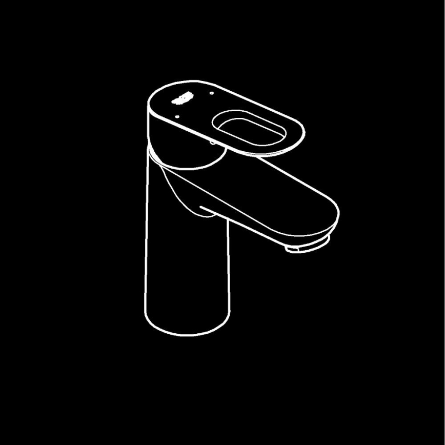 GROHE 23337000 - Mitigeur pour lavabo BAULOOP DN 15 chrome poli