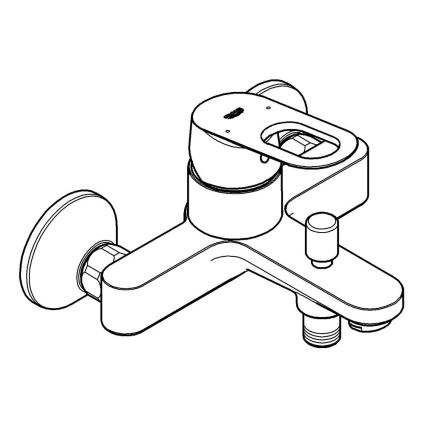 GROHE 23341000 - Wannenarmatur BAULOOP DN 15, glänzender Chrom