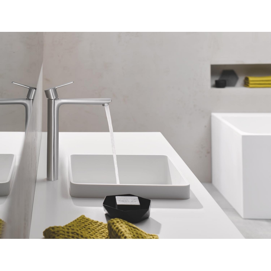 GROHE 23405DC1 - Waschtischarmatur LINEARE DN 15 Edelstahl
